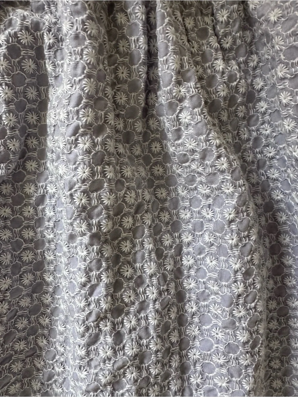 Gymboree girls skirt periwinkle blue white Scalloped Skirt size large 10/12 EUC